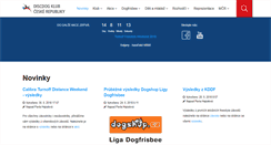 Desktop Screenshot of discdog.cz