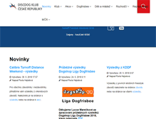 Tablet Screenshot of discdog.cz